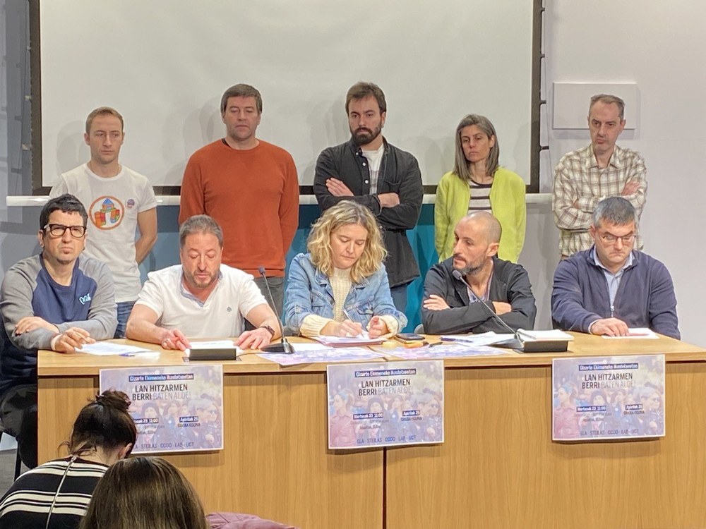 ELA, STEILAS, CCOO, LAB y UGT convocan huelga el 25 de abril
