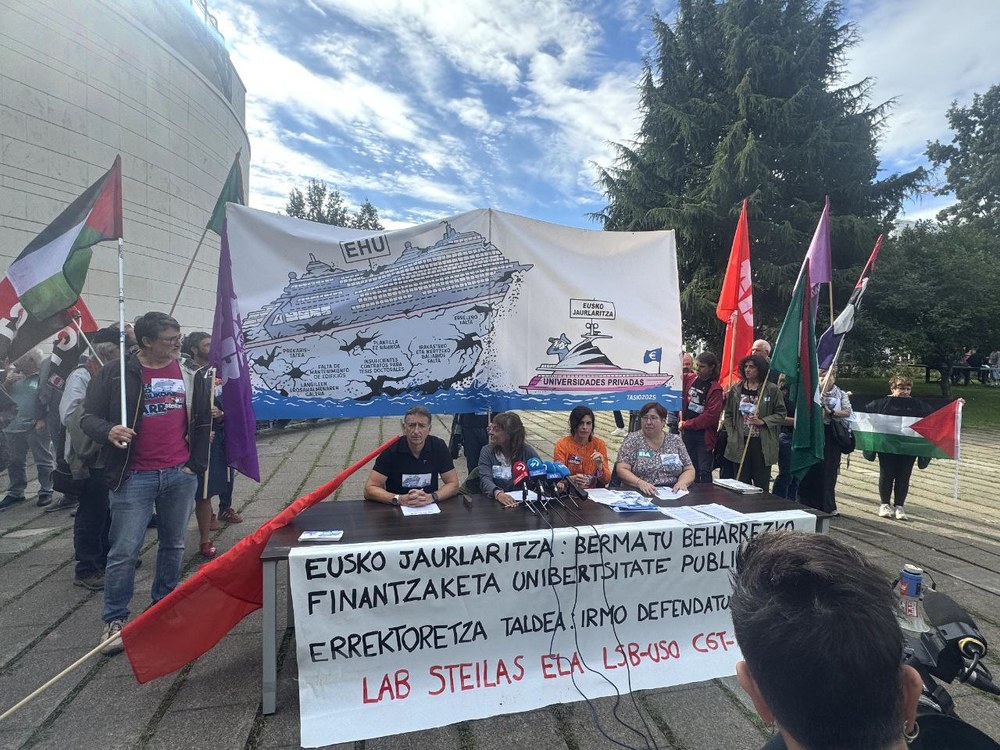 Exigen al rectorado actitud firme ante el Gobierno Vasco para aumentar la financiación