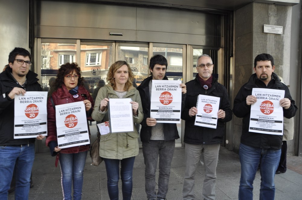 Se ha registrado la convocatoria de huelga para el 20 de marzo en los centros de Iniciativa Social de la CAV