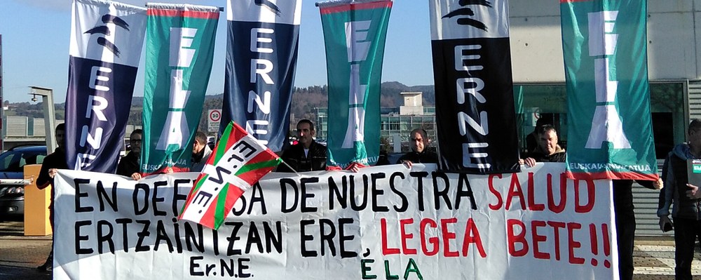 Concentración de ELA y ErNE en defensa de nuestra salud