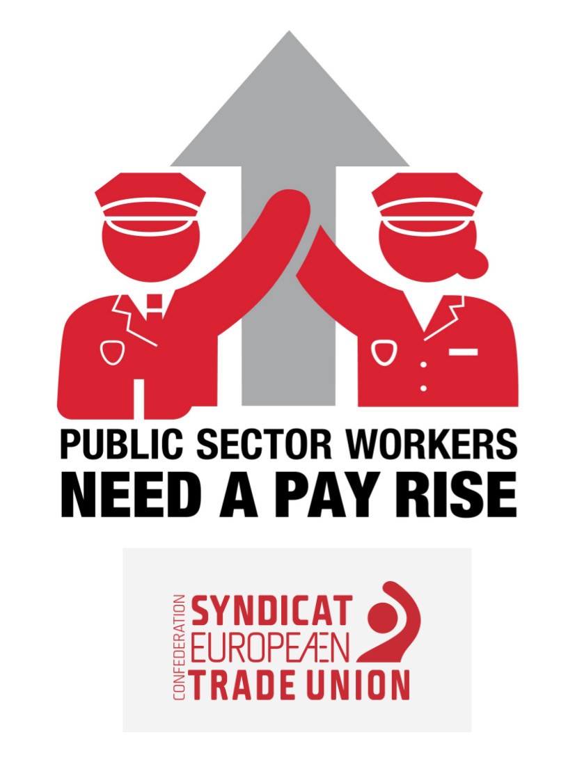 ELA-Ertzaintza apoya la campaña de la CES "PAY RISE"
