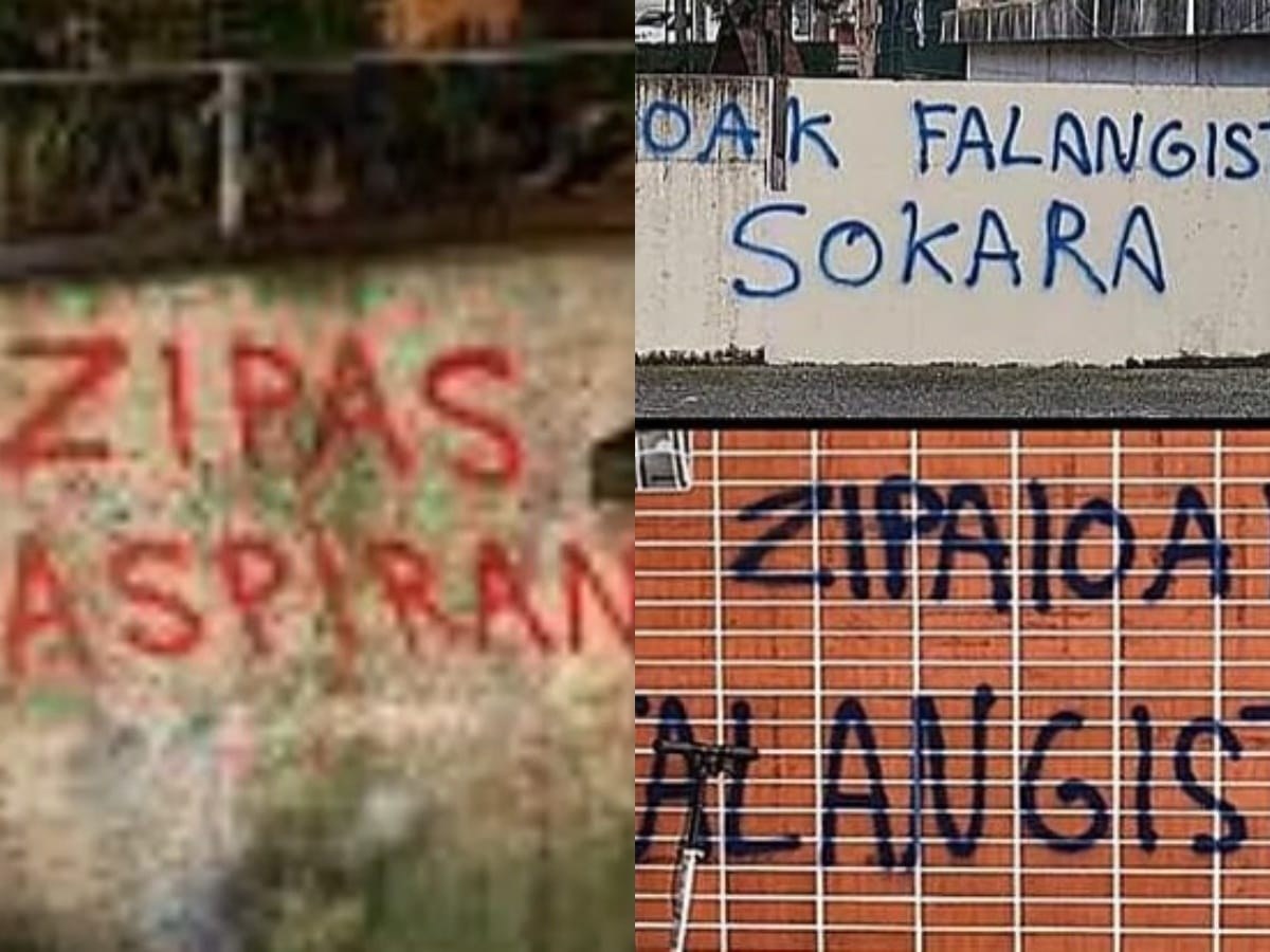 ELA- Ertzaintza rechaza las pintadas contra la Ertzaintza realizadas este fin de semana