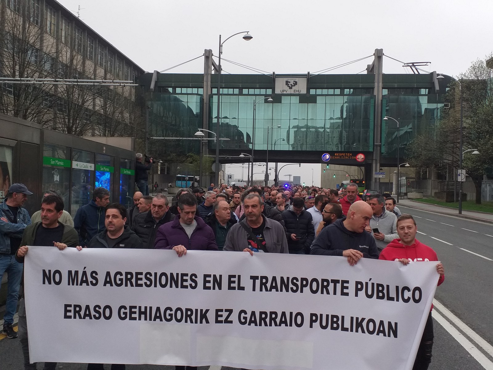 Amplio seguimiento en la huelga por el aumento de las agresiones contra la plantilla