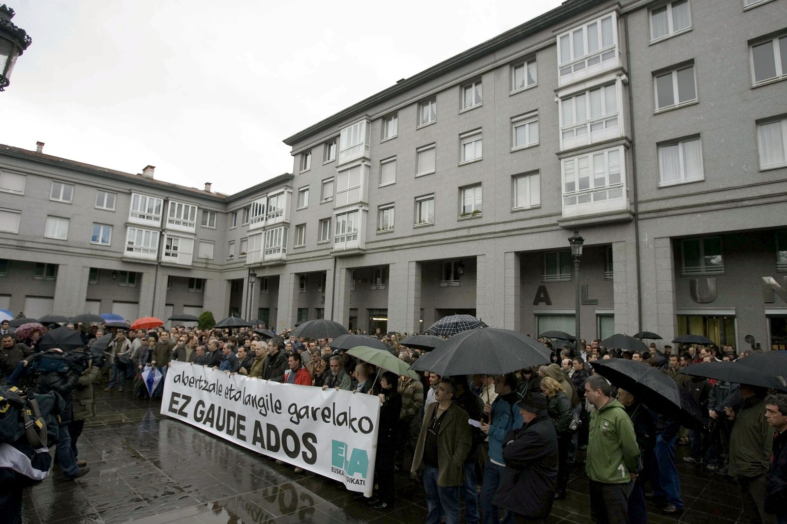 Concentración de repulsa por el asesinato de Inazio Uria