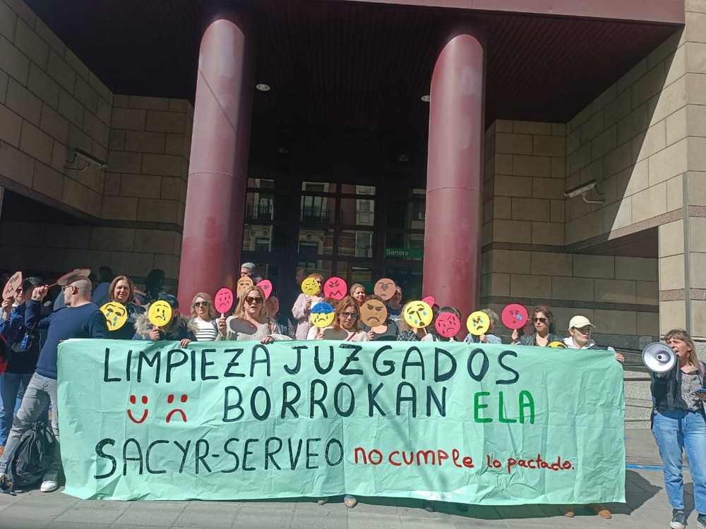Concentración del servicio de limpieza subcontratado