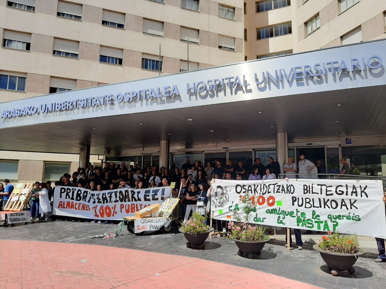 Inician concentraciones contra la privatizacion de los almacenes