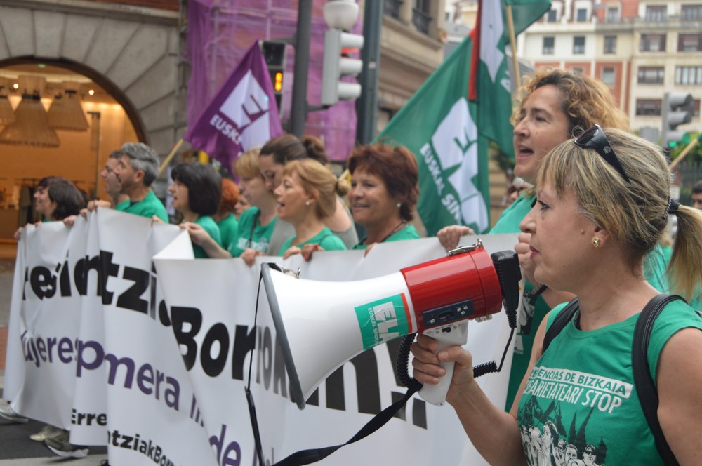 Continuan las movilizaciones en las residencias de Bizkaia