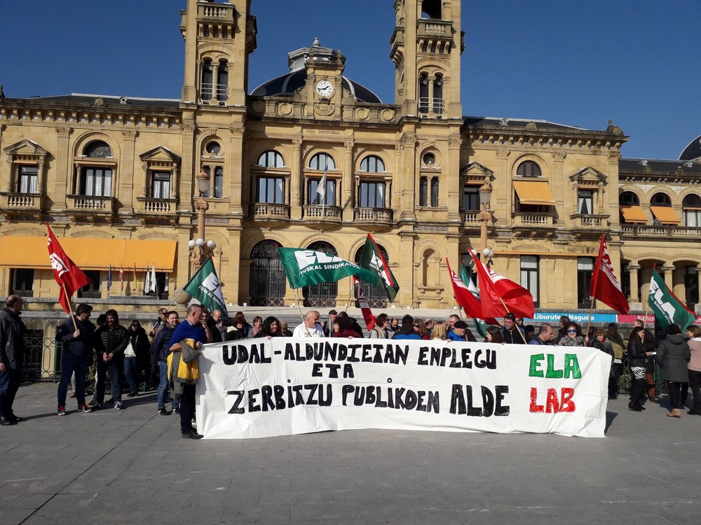 El 28 de febrero paros en la administración local y foral