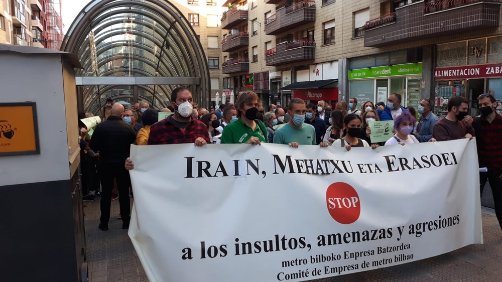El comité de empresa de Metro Bilbao exige medidas ante las constantes agresiones que sufre la plantilla