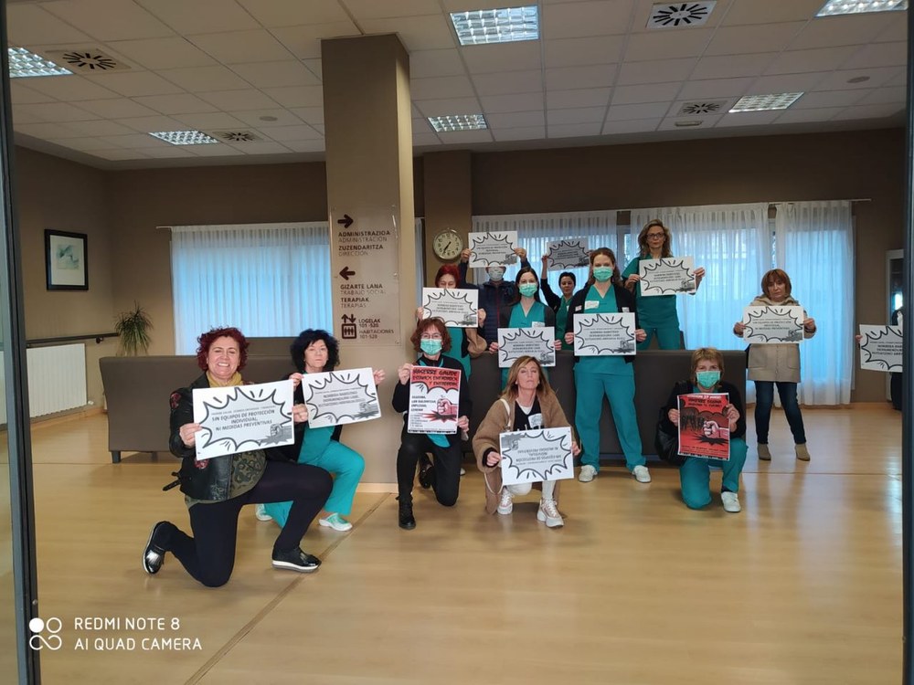 El Juzgado de lo Social da la razón a ELA ante la falta de EPIs en la Residencia Sanitas de Barakaldo y Gurena Txurdinaga (Caser)