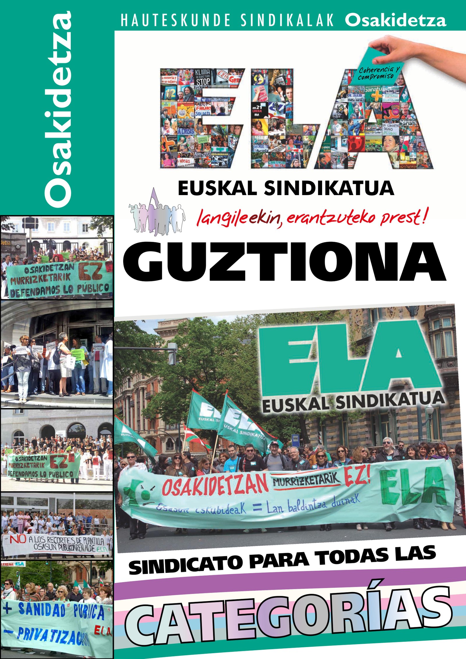 ELA  consolida su posición como sindicato mayoritario en Osakidetza