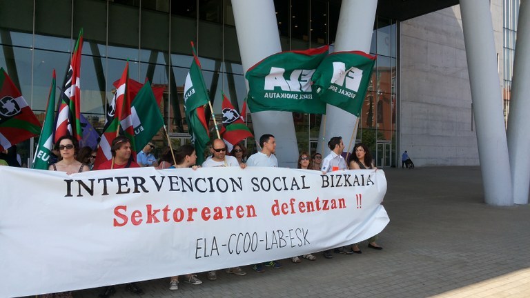 ELA convoca seis horas de paro en el sector de Intervención Social de Bizkaia