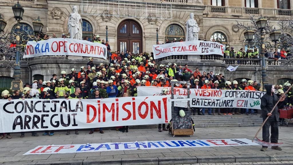 ELA rechaza la OPE conjunta de bomberas y bomberos de Arkaute