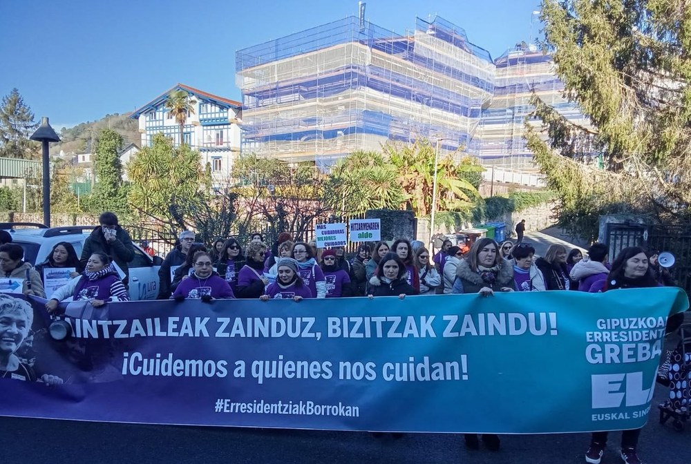 En las residencias de Gipuzkoa se trabaja durante todo el año en servicios mínimos