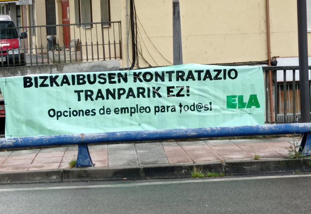 Enchufismo en la contratación en Bizkaibus y Bilbobus