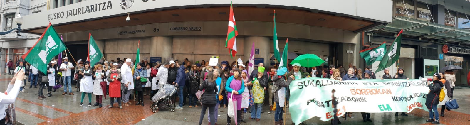 Exitosa huelga en comedores y limpieza