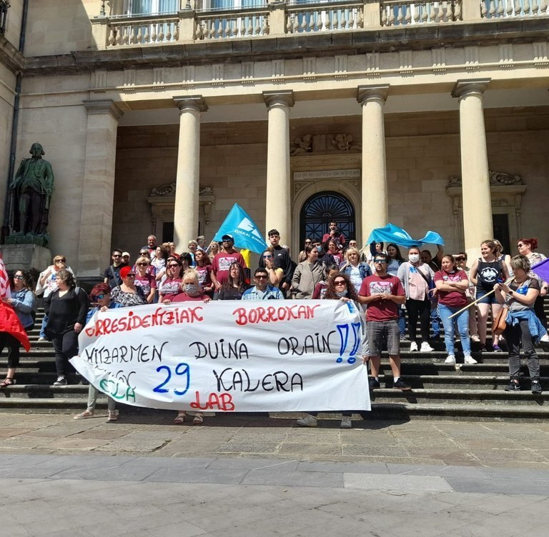 Huelga en las residencias privadas y viviendas comunitarias de Álava, el 26 y 27 de octubre