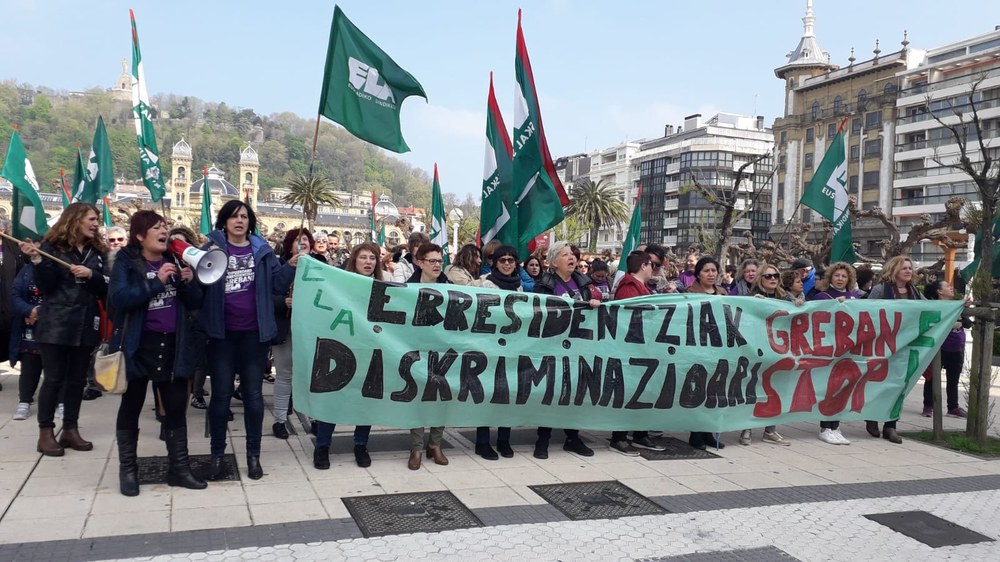Las patronales de las residencias de Gipuzkoa utilizan los servicios mínimos para imponer “turnos impresentables”