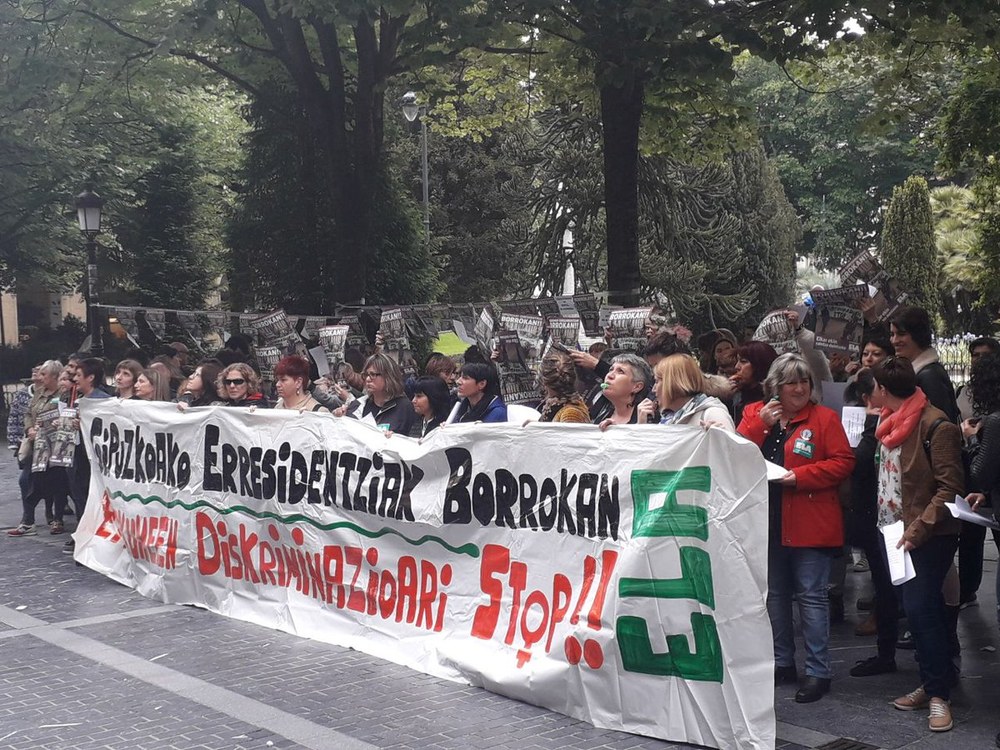 Las trabajadoras de residencias de Gipuzkoa retoman las movilizaciones