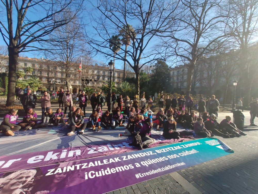 Las trabajadoras de las Residencias de Gipuzkoa cumplen 165 días de huelga