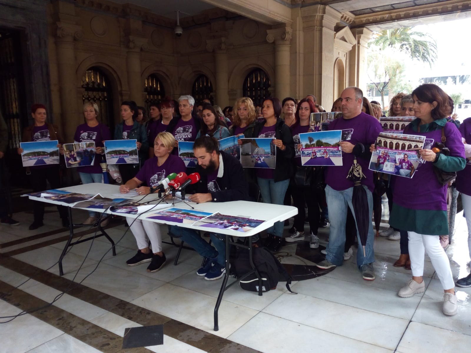 Las trabajadoras de las residencias de Gipuzkoa de ELA denuncian las trabas del Ayuntamiento de Donostia Las trabajadoras de las residencias de Gipuzkoa de ELA denuncian las trabas del Ayuntamiento de Donostia