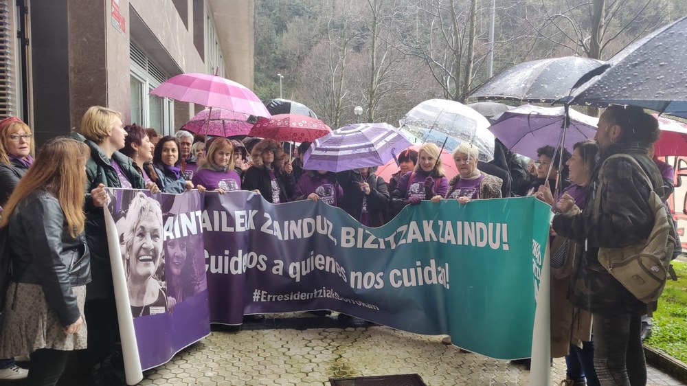 Las trabajadoras de las residencias de Gipuzkoa mantienen la huelga hasta el 7 de febrero