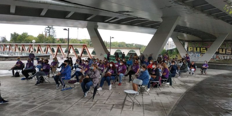 Las trabajadoras de las residencias de Gipuzkoa retoman la huelga el 6 de octubre
