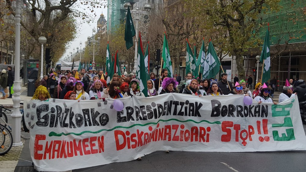 La convocatoria de huelga para la semana de navidad en las residencias y centros de día de Gipuzkoa culmina con gran éxito