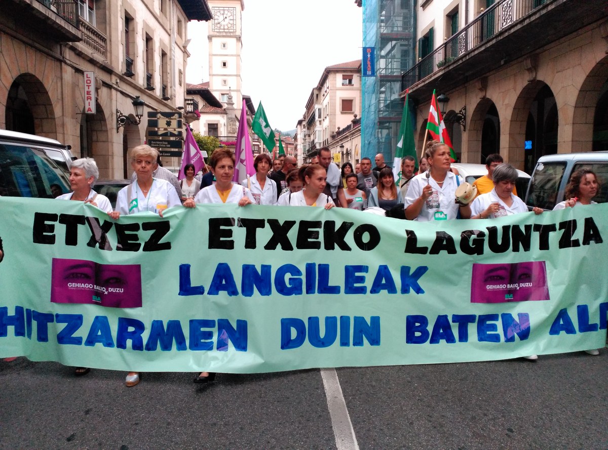 Las trabajadoras del Servicio de Ayuda a Domicilio de Bizkaia ...