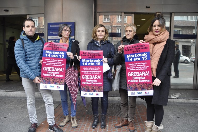 Los días 14 y 15 de marzo huelgas en todos los sectores del sistema educativo público vasco no universitario