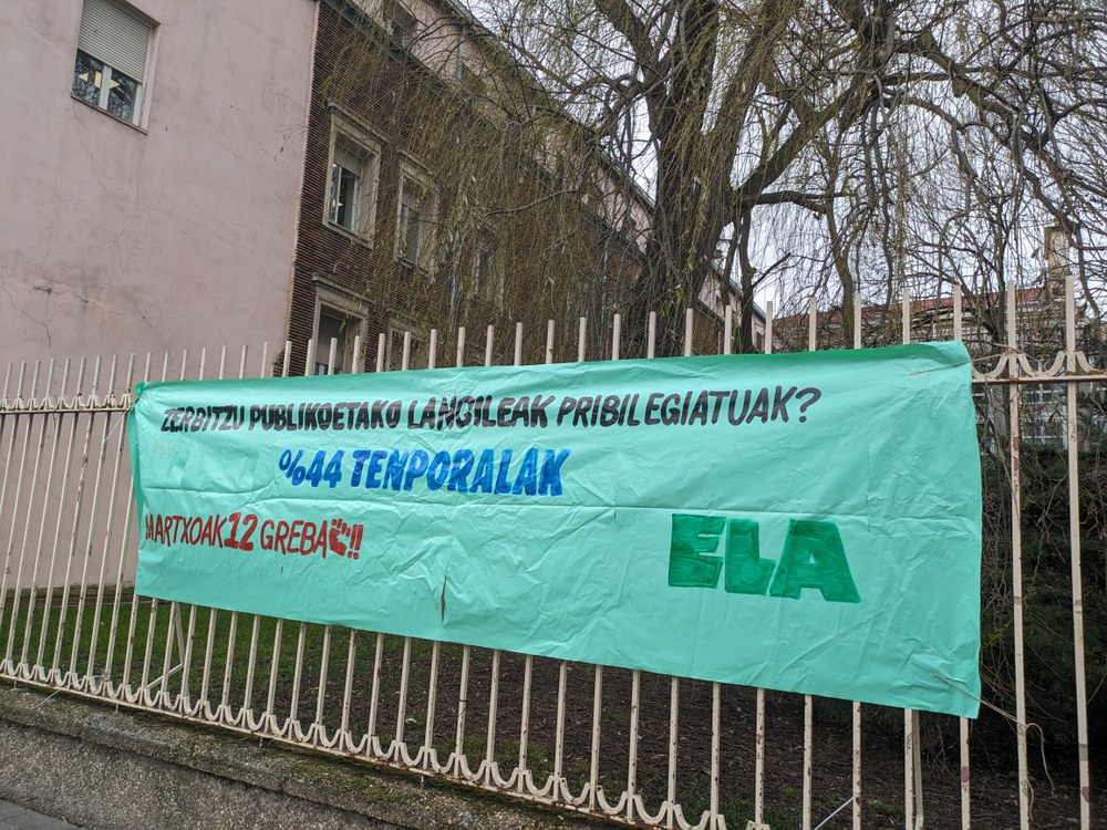 Los tribunales dan la razón a ELA y decretan que debe ser calificada como fija una trabajadora laboral temporal del IFAS