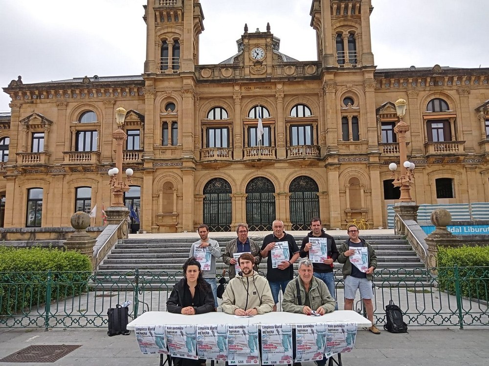Manifestación para denunciar el bloqueo de la negociación