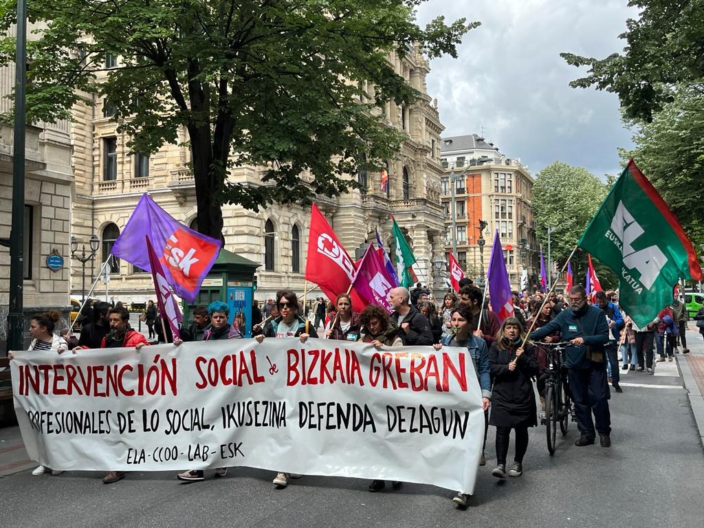 Movilización como antesala de la huelga del 24 y 25 de mayo