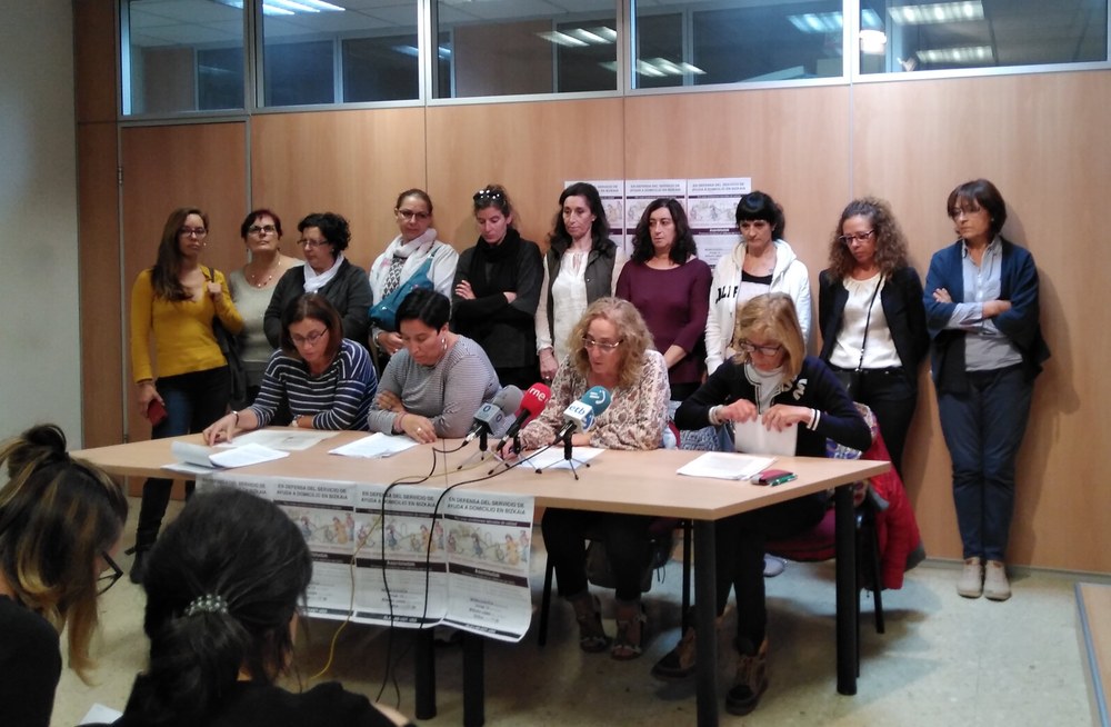 Movilizaciones y paros en el servicio de Ayuda a Domicilio de Bizkaia