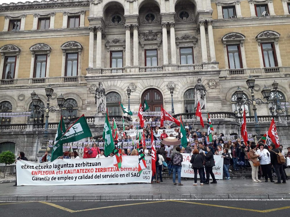 Nuevo paro de las trabajadoras de Ayuda a Domicilio de Bizkaia