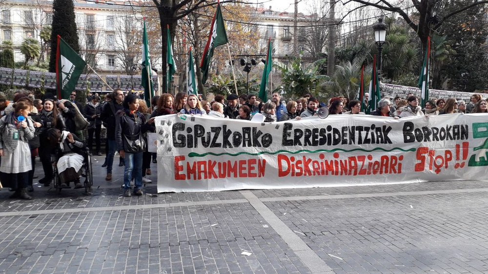Seguimiento mayoritario de la huelga en las residencias de Gipuzkoa