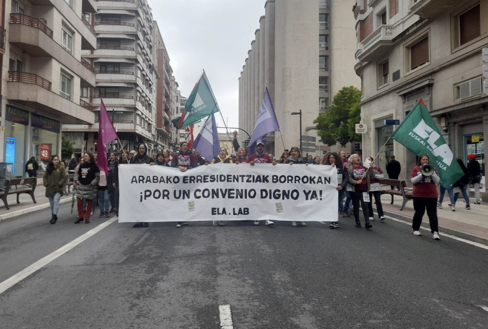 Segundo día de huelga reclamando un convenio que les garantice un modo de vida digno