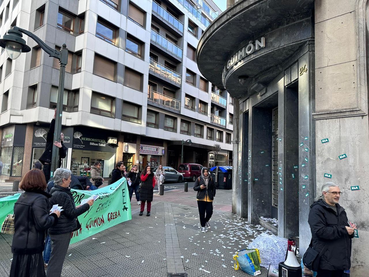 El seguimiento a la segunda jornada de huelga convocada por ELA ha sido total