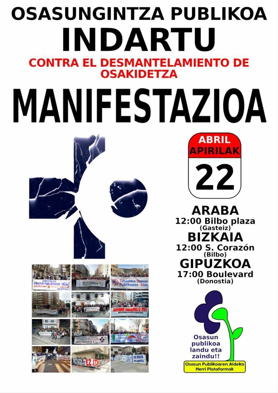 ELA se adhiere a las manifestaciones convocadas por las plataformas sociales el 22 de abril