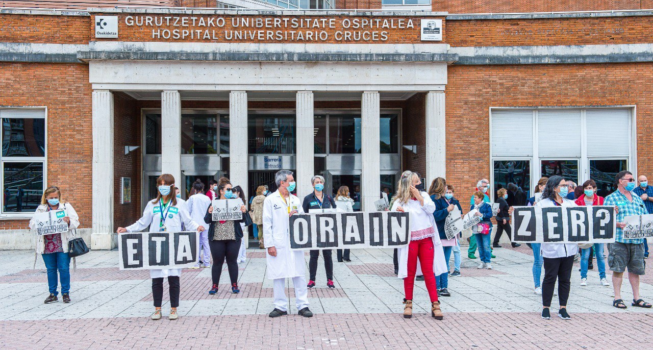 Reconocen como accidente de trabajo la baja por ansiedad de una médica del Hospital de Cruces (Barakaldo)