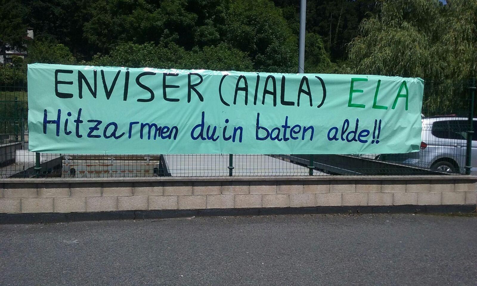 Trabajadores y trabajadoras de Enviser RSU Aiala consiguen su primer convenio colectivo Trabajadores y trabajadoras de Enviser RSU Aiala consiguen su primer convenio colectivo