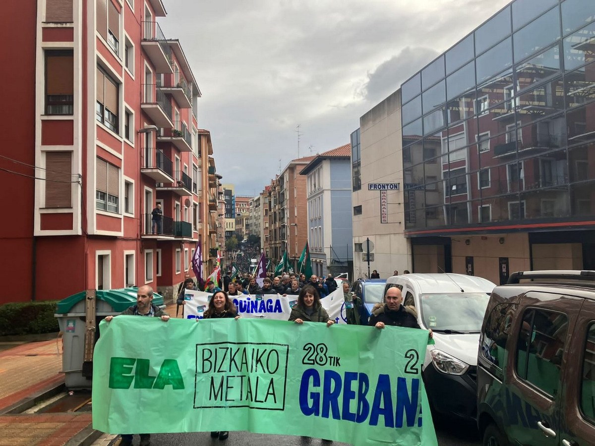 Amplio seguimiento del segundo día de huelga del Metal de Bizkaia — ELA ...