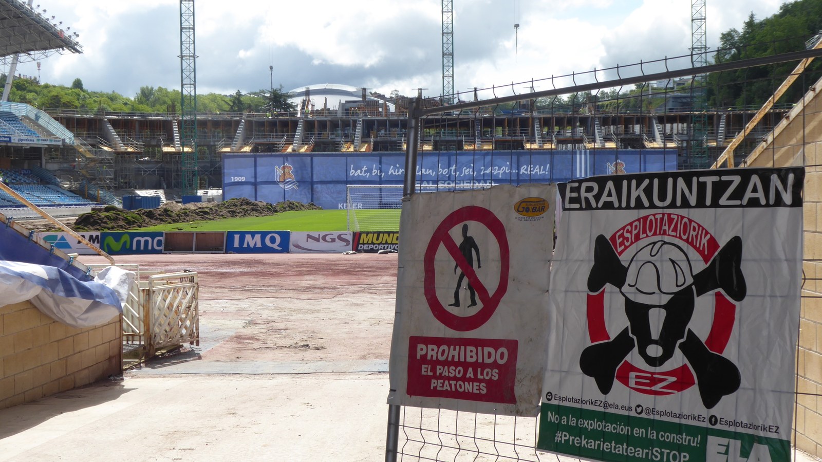 ELA exige que subsanen inmediatamente los incumplimientos detectados en las obras de remodelación de Anoeta