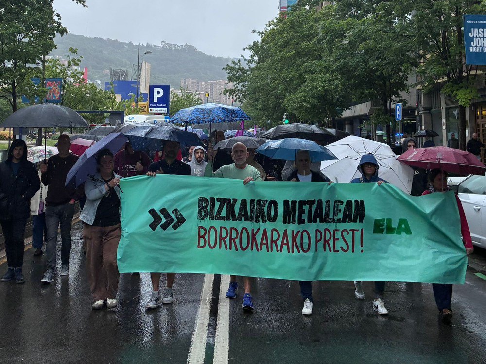 ELA se moviliza para exigir un convenio digno ante la patronal