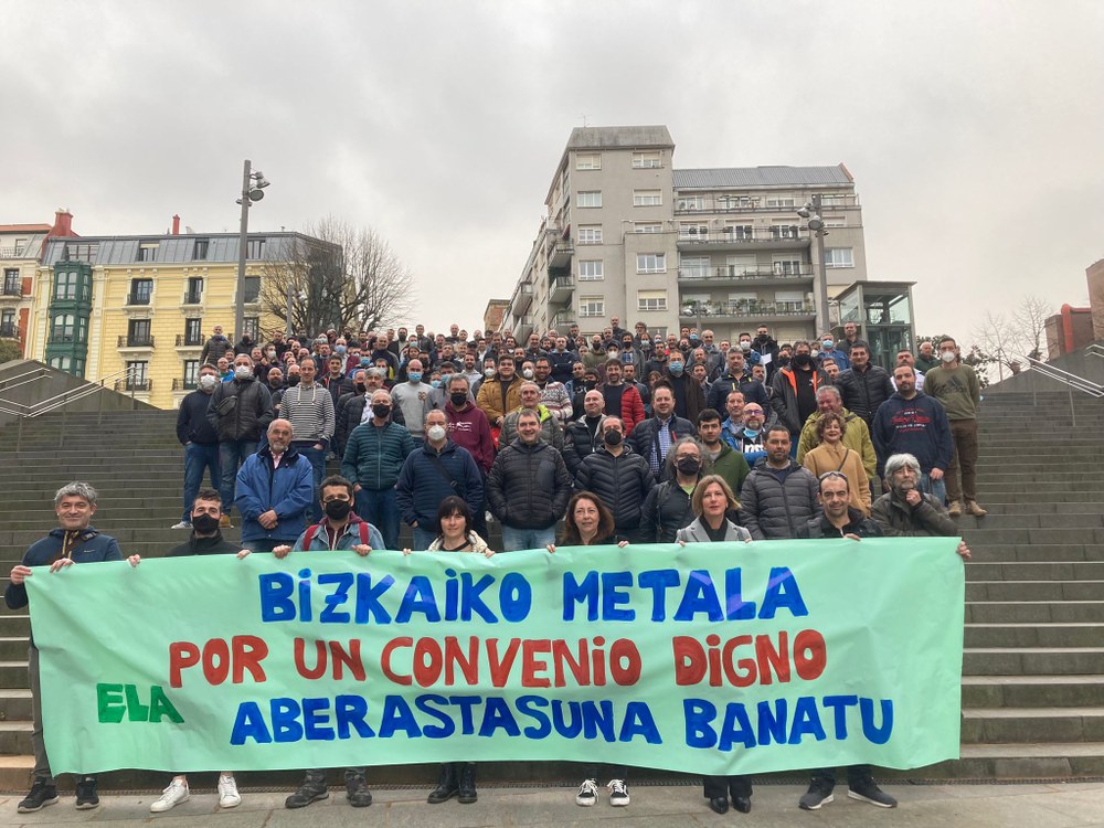 ELA trabaja para revertir el intento de la patronal de bloquear la negociación del convenio sectorial del metal de Bizkaia