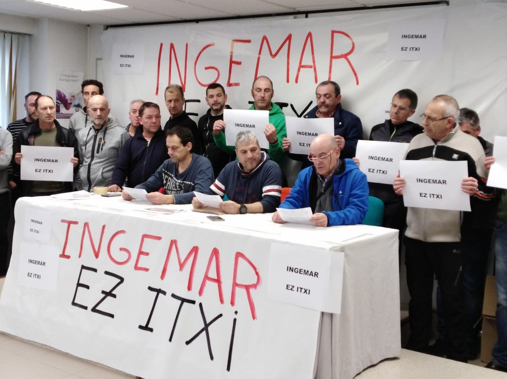 Huelga indefinida en protesta por el ERE de extinción en Ingemar de Usurbil