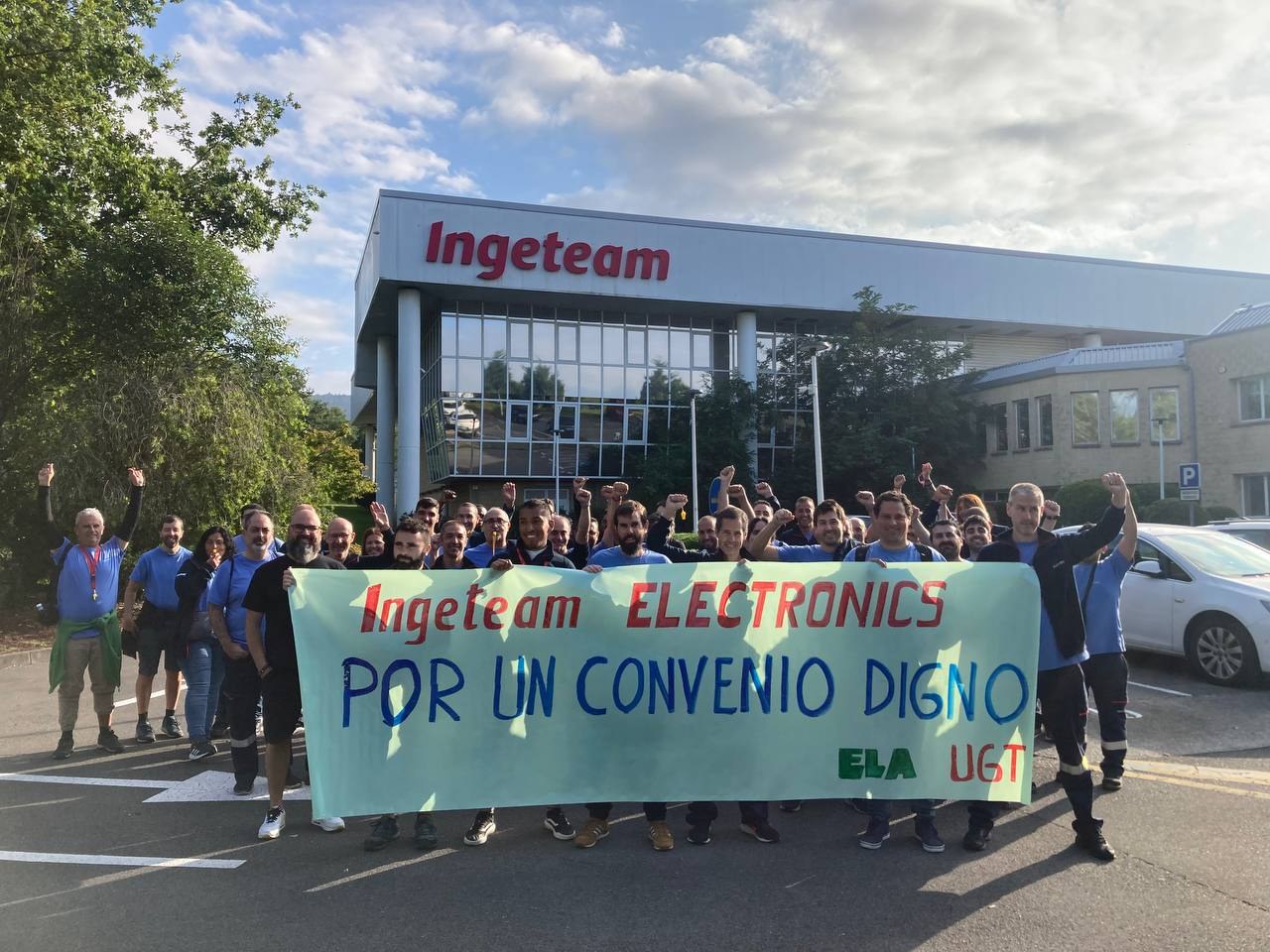 La huelga indefinida de la empresa para la producción