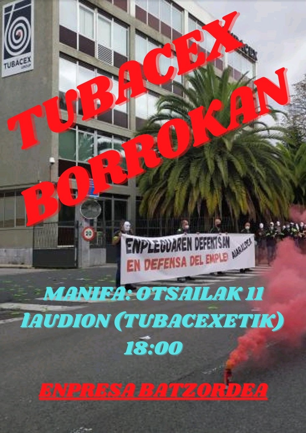 Paran las tres plantas de Tubacex en protesta por los despidos