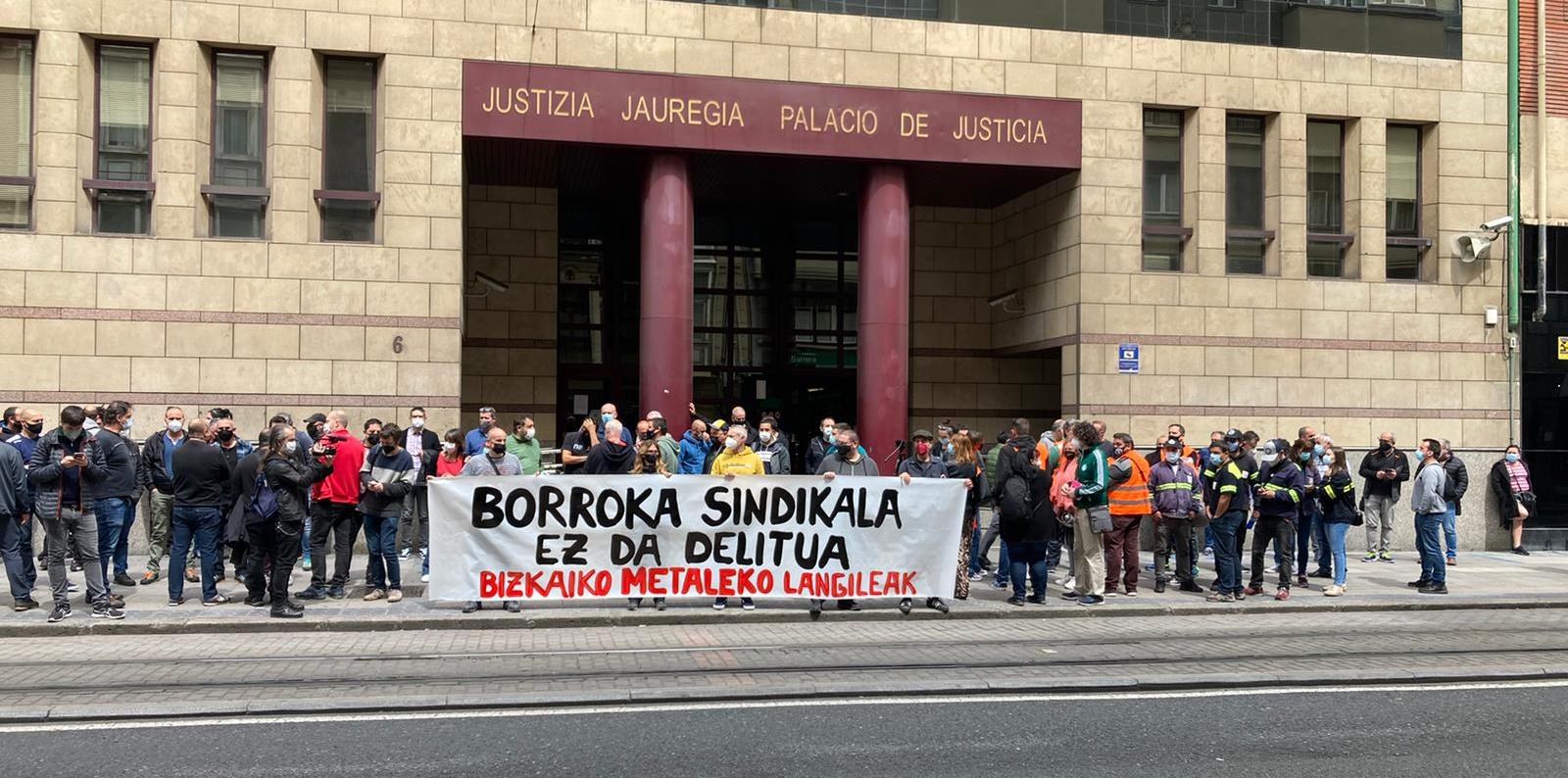 Solidaridad con los trabajadores encausados por la huelga del metal de Bizkaia