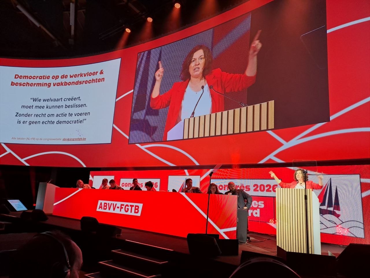 ELA participa en el Congreso Federal de la FGTB en Bruselas